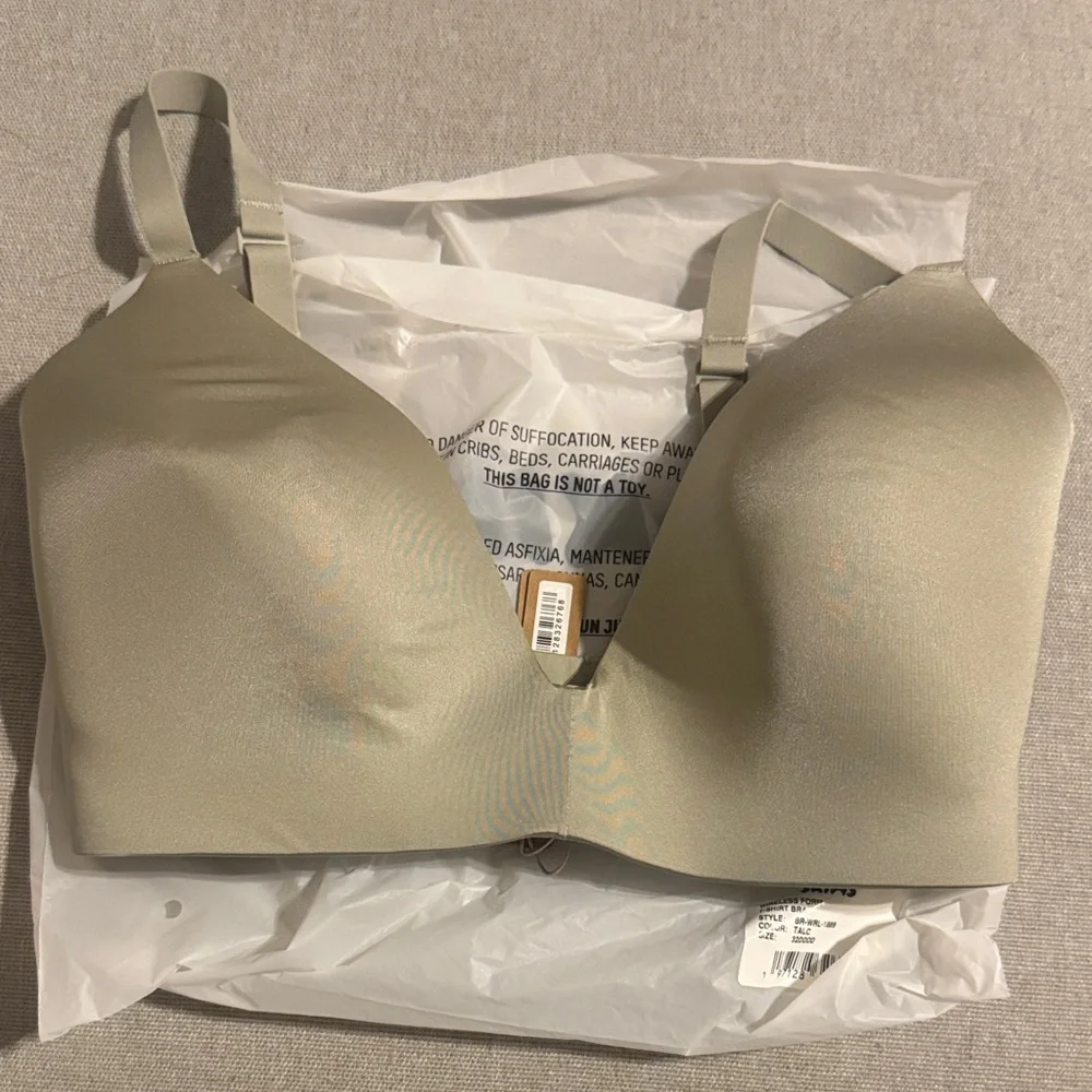 Wireless form t-shirt bra | Talc - Picture 2 of 4